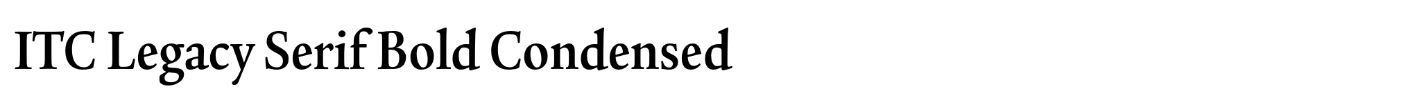 ITC Legacy Serif Bold Condensed image